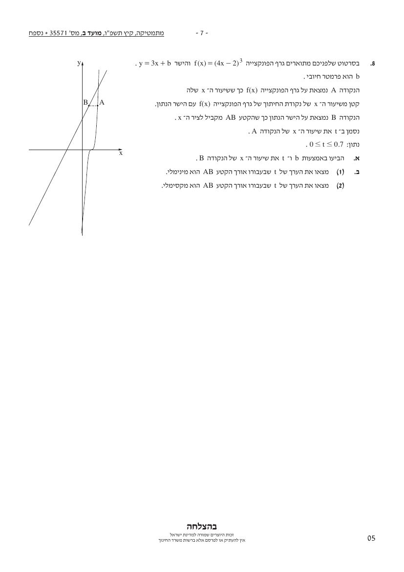 שאלון 571 קיץ 2026 מועד ב' – עמוד 7