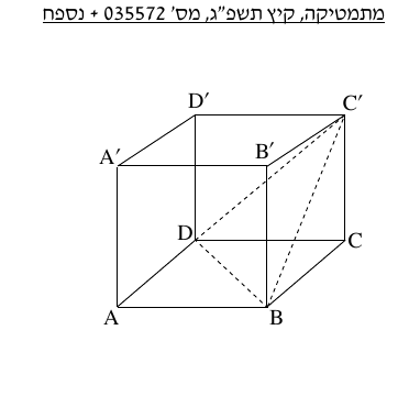 סרטוט הקובייה מתוך השאלון