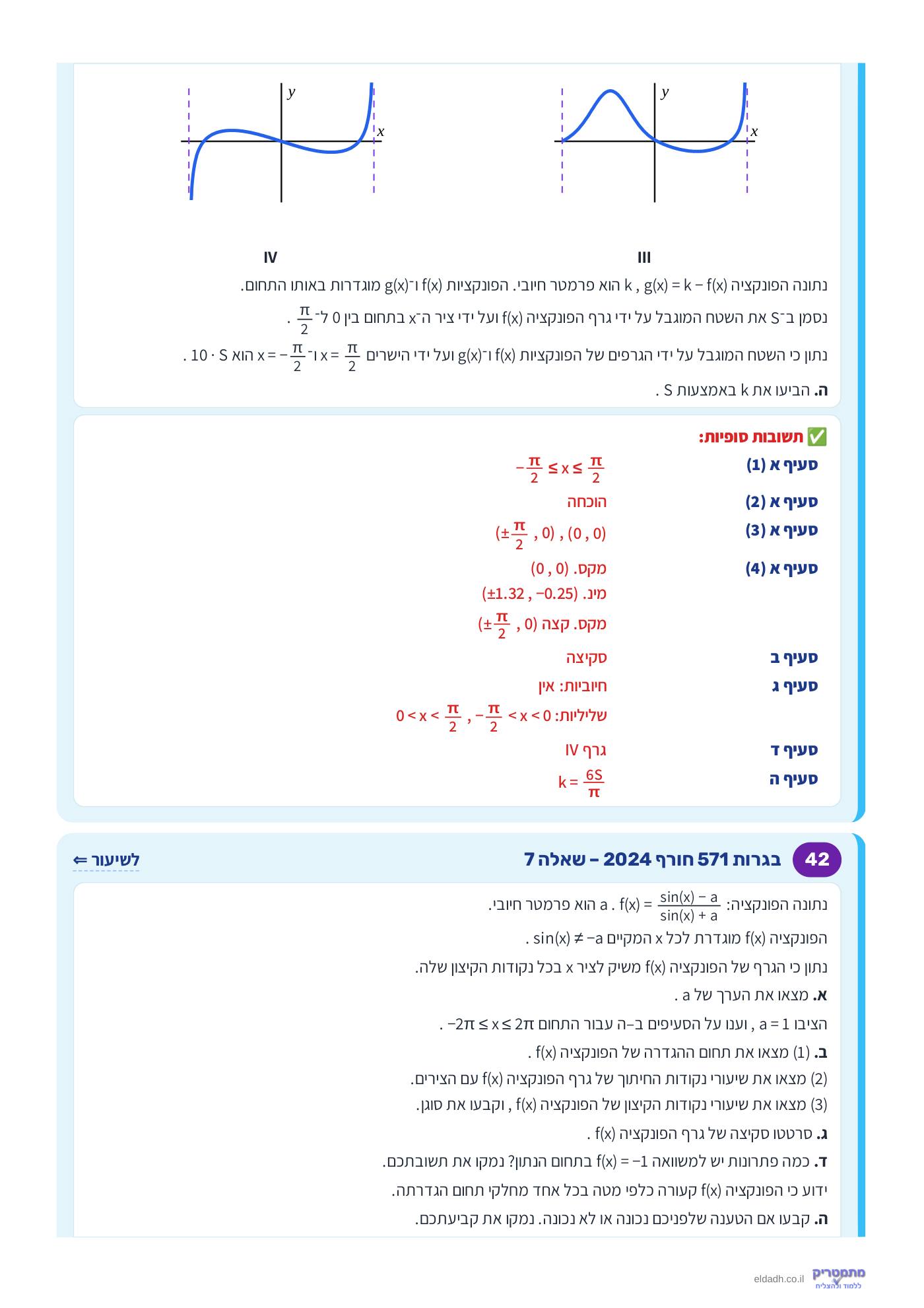 חוברת הקורס – חקירת פונקציות טריגונומטריות שאלון 571 – עמוד 22